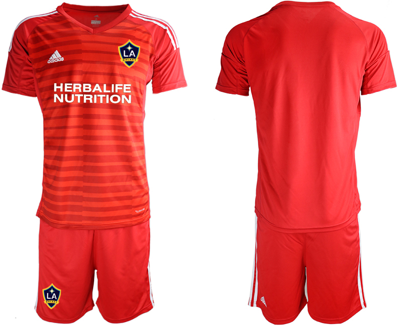 Men 2020-2021 club Los Angeles Galaxy goalkeeper red Soccer Jerseys->los angeles galaxy jersey->Soccer Club Jersey